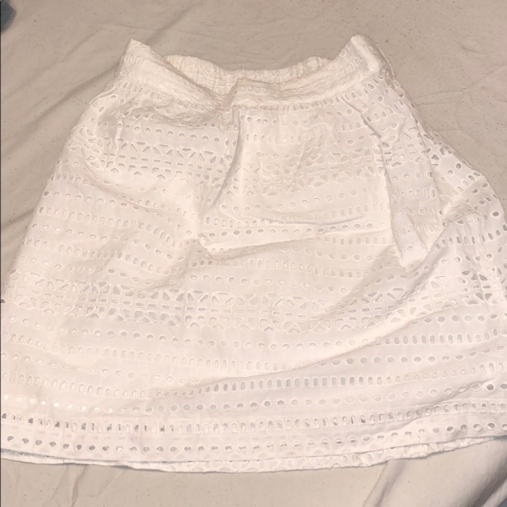 dress LOFT white pouf size: S